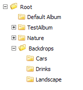 4. Albumadministration Med hjälp av album kan man sortera allt material i ImageVault och det är därför viktigt att man tänker efter hur man ska bygga upp albumstrukturen.