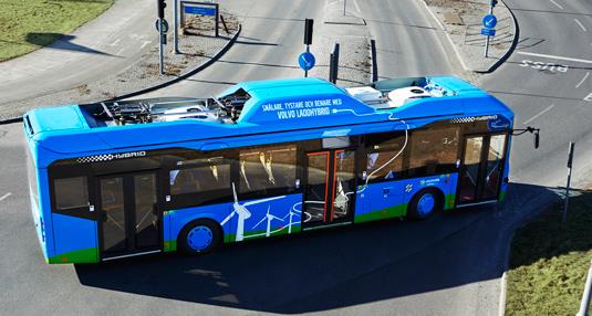Hyper Bus Laddbussen Samarbete mellan Volvo