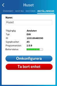 En mer avancerad programversion med ytterligare möjligheter hittar du om du loggar in på sgg.energywatch.se och klickar på Starta EnergyWatch. Exempelbild på webbversionen av EnergyWatch.