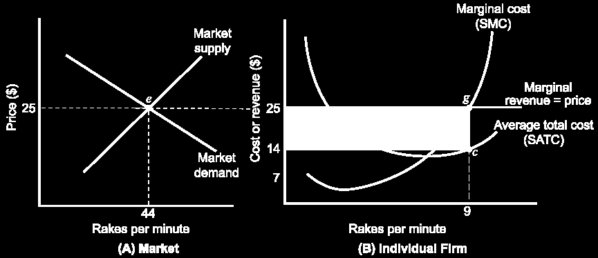 Läs själva: Mer text om det kortsiktiga produktionsbeslutet Vinst = Totala intäkterna (TR) - Totala kostnaderna (TC) = P*Q TC.