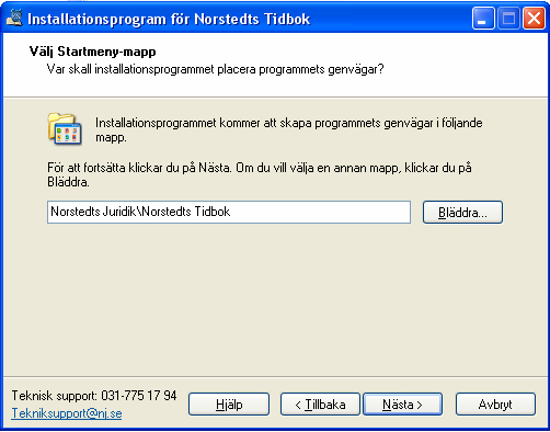 2. Installation av programvaran Ladda ner installationsprogrammet från vår supportsida och starta sedan installationsprogrammet. Start. Installationsplats. Klicka vidare med Nästa.