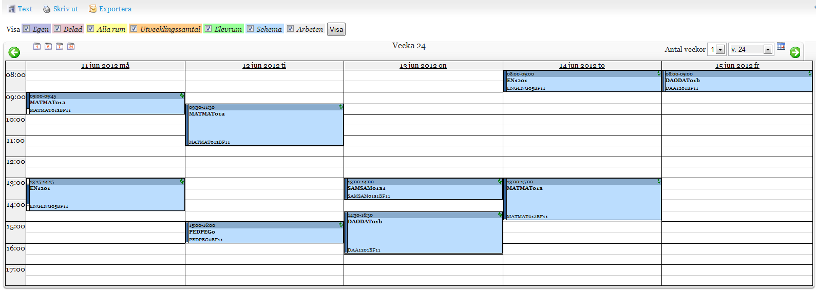 Sida 20/37 7 Se ditt barns schema och kalender Under ditt barns meny och Kalender presenteras ditt barns schema och olika kalenderaktiviteter. TIPS.