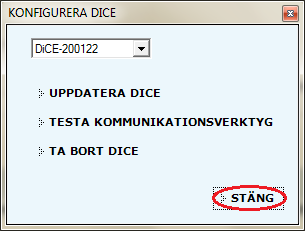 12. Klicka på KÖR i fönstret Testa kommunikationsverktyg. Bluetooth-anslutningen initieras och konfigureras. Det tar ungefär en minut.