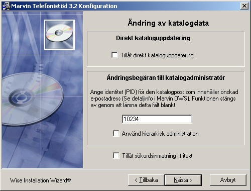 Om rutan har kryssats i ska följande fyllas i. I fältet Avsändaradress anger du den adress som mottagaren ser att E- posten är skickat ifrån.
