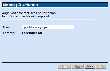 14.2 Veckoschema Ett Veckoschema används för att automatiskt styra samtal beroende av tiden på dygnet, veckodag eller helgdag.