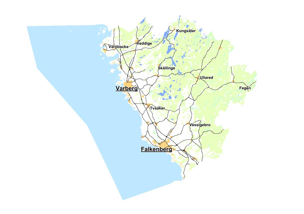 RVäst geografiska område 1978 km 2