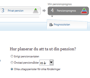 Tips! Mata in olika antaganden och se vilket pensionsuttag som passar dig bäst!