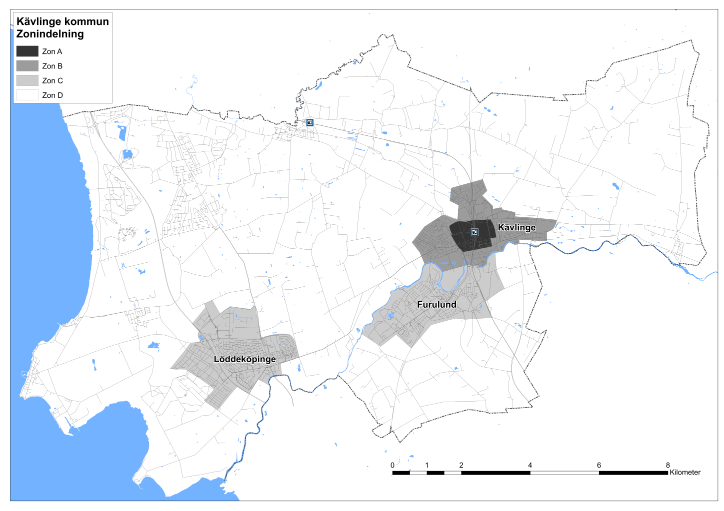 Inom många kommuner skiljer sig boendetätheten mellan olika kommundelar och bostadsområden.
