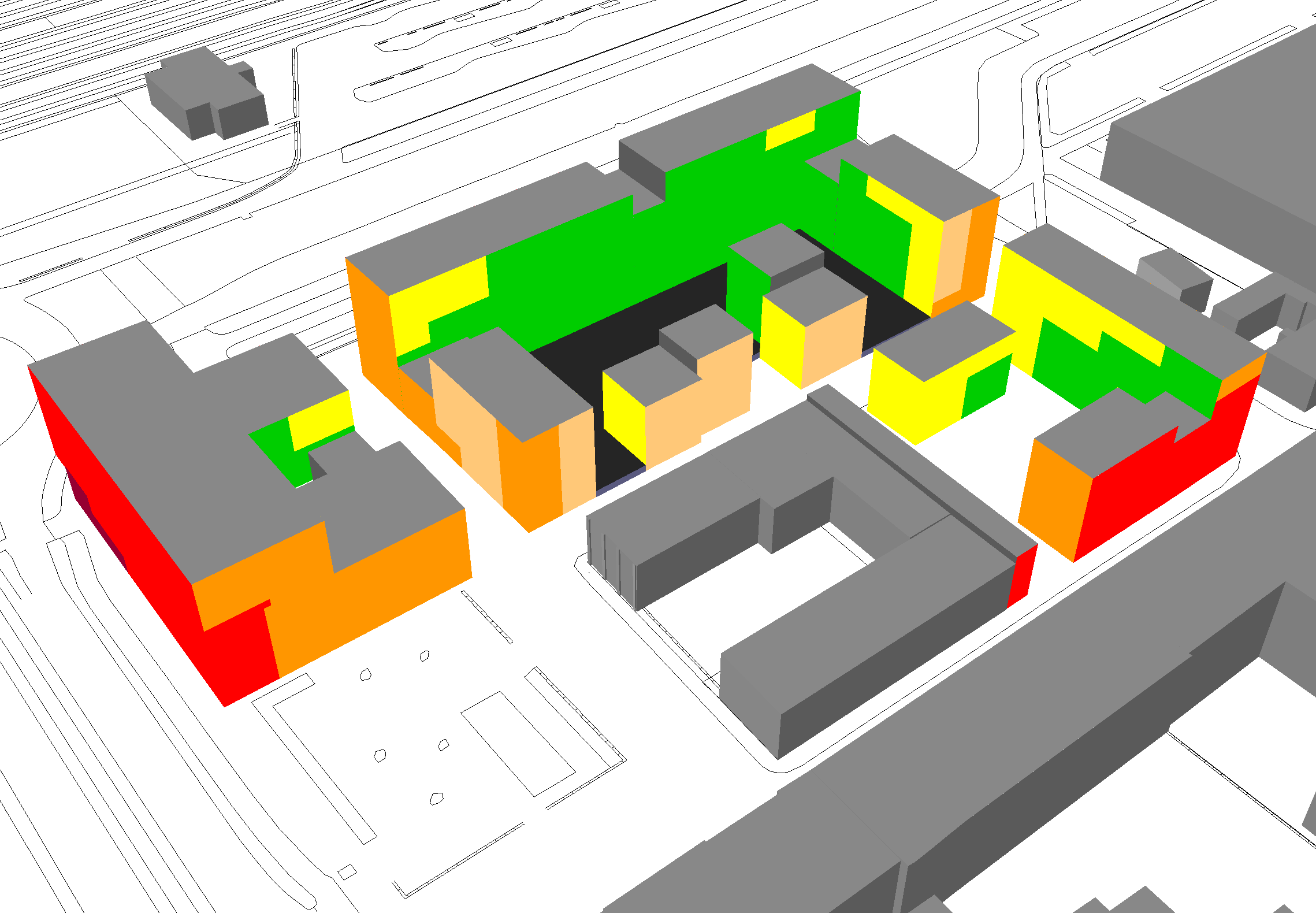 Ekvivalent ljudnivå för dygn i dba 65 < 60 < <= 65 55 < <= 60 50 < <= 55 45 < <= 50 <= 45 ABG TAP KV.