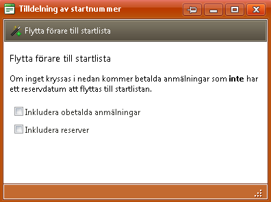 Återbetalningen av anmälningsavgiften kommer då att ske automatiskt om föraren betalat sin anmälan i Svemo TA.
