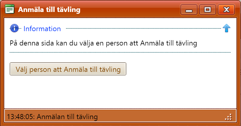 Under tävling I läget Arrangera i Svemo TA kan du se de förare som har anmält sig till klubbens tävling, skriva ut en startlista, checka av förarna när de kommer, bekräfta att förarna har betalt,