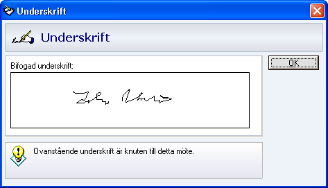 GUIDE TILL DEN MOBILA TJÄNSTEN Visa signaturen i Mamut ServiceSuite Om en ett kundmöte har undertecknats kan du kontrollera signaturen i Mamut ServiceSuite. 1.
