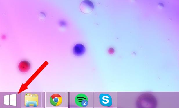 3.3 Manuell konfiguration i Windows 8 Windows 8: Steg 1 Klicka på Windows startknappen längst ner till vänster.
