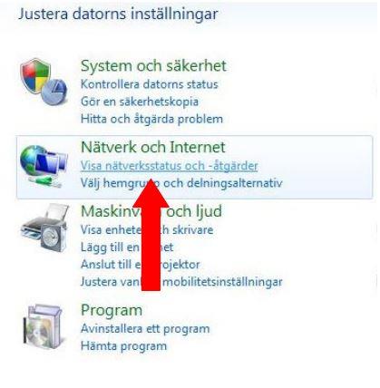 3.2 Manuell konfiguration i Windows 7 Windows 7: Steg 1 Klicka på Windows startknappen längst ner till