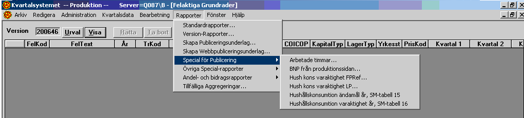 Processanalys inom SCB MP/NR 2006-12-21 22 (43) Grundrader kan med automatik hämtas från försystemens databaser: NrDufo NRUtland NrInvest NrHuko NrSyss Uppgifter inom vissa områden läggs in i