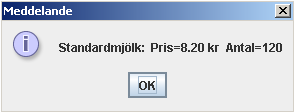 public int getantalrum() public String tostring() Nedan ser du ett testprogram och körresultatet av programmet. Testprogram Bostad bostad1 = new Bostad(); Bostad bostad2 = new Bostad(); bostad1.