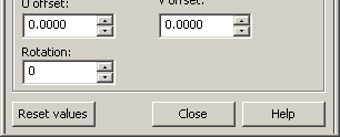 Första steget av justering av materialet görs genom att klicka på verktygsknappen Adjust Scale och Adjust Bitmap rutan öppnas.