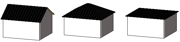 Fig.5 Taktyper Undertaket (Ceiling) placeras på samma sätt som yttertaket, men här kan man även använda en funktion som heter Auto Ceiling som automatiskt känner av ett rum med hjälp av dess väggar,