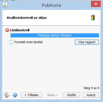 Manual Introduktionskurs SiteVision sidan 14 mail skickas då till den som är sidansvarig med länk till sidan som ska ses över.