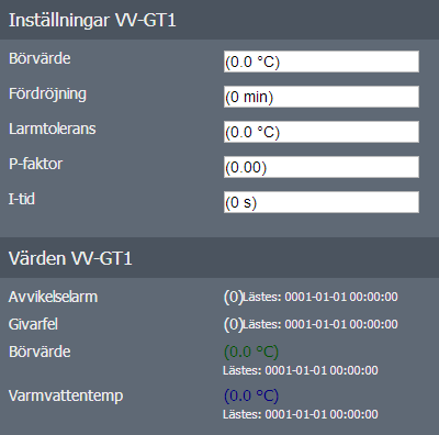 Sidobjekt Dynamiska objekt på bilen är klickbara. När ett sådant objekt har markerats visas en meny med samtliga inställbara värden för det aktuella objektet.