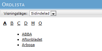 7. Verktyg 7.1. Sök Sökfunktionen i LUVIT Education möjliggör sökning i kursinnehållet, dvs. material som är publicerat i kursen och finns tillgängligt i navigationsträdet.