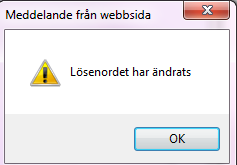 7 Ändra lösenord För att öppna programdelen Ändra lösenord, klicka någonstans på det lila fältet.