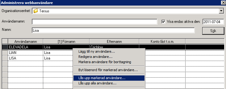 Fyll i det nya lösenordet eller sätt en bock i "Generera lösenord". Klicka på OK för att byta lösenordet. Tänk på att det kan ta ett par minuter innan det nya lösenordet börjar gälla på webben.