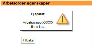 Inställningar i Mobil Arbetsorder Inställningar för M-Arbetsorder nås via länken nederst i listan över arbetsorder.