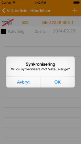 ANVÄNDARMANUAL BRUNSTKALENDERN 2015-04-20 12 (12) 6 Synkronisering Alla händelser som skapas i appen sparas lokalt i mobilen eller läsplattan. Varje timme utför appen en synkronisering.