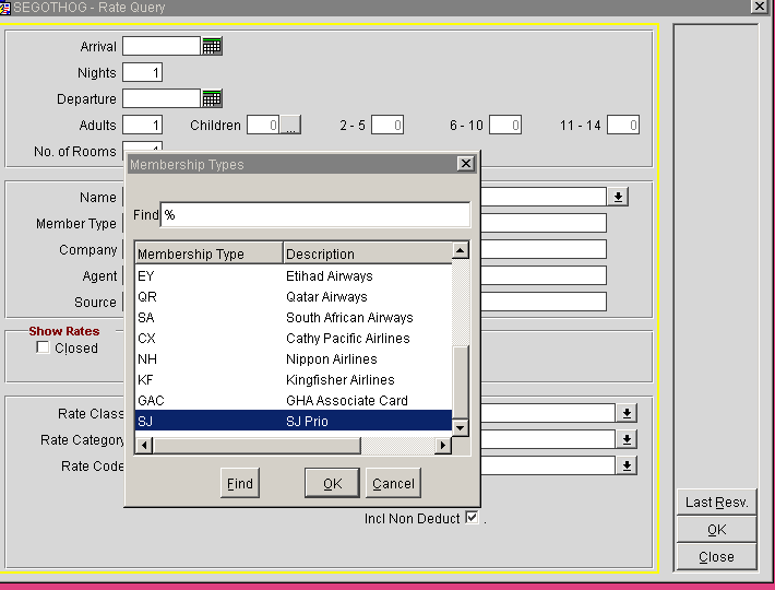 To search only for SJ Prio number Press on the arrow