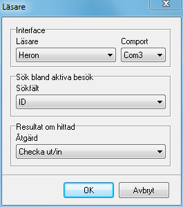 Visitor Guest 11 Automatisk in och utcheckning av besökare För att förenkla utcheckning av besökaren kan en streckkod skrivas på besöksbrickan.