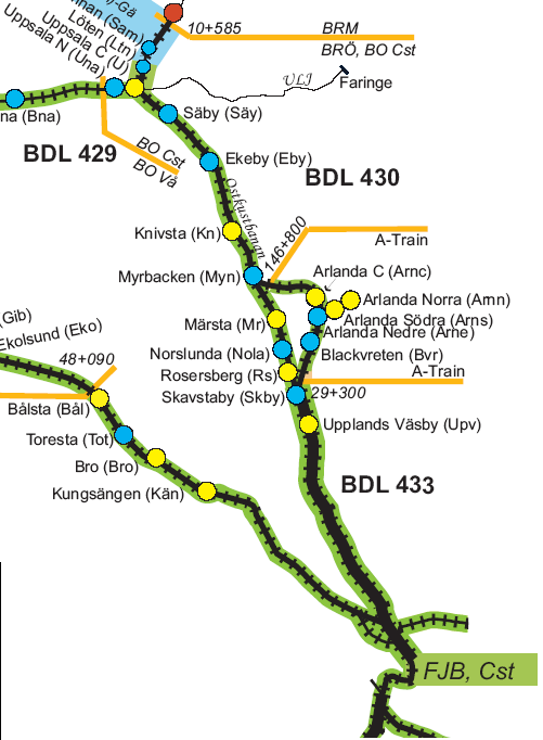 Bilaga 1a, Karta över