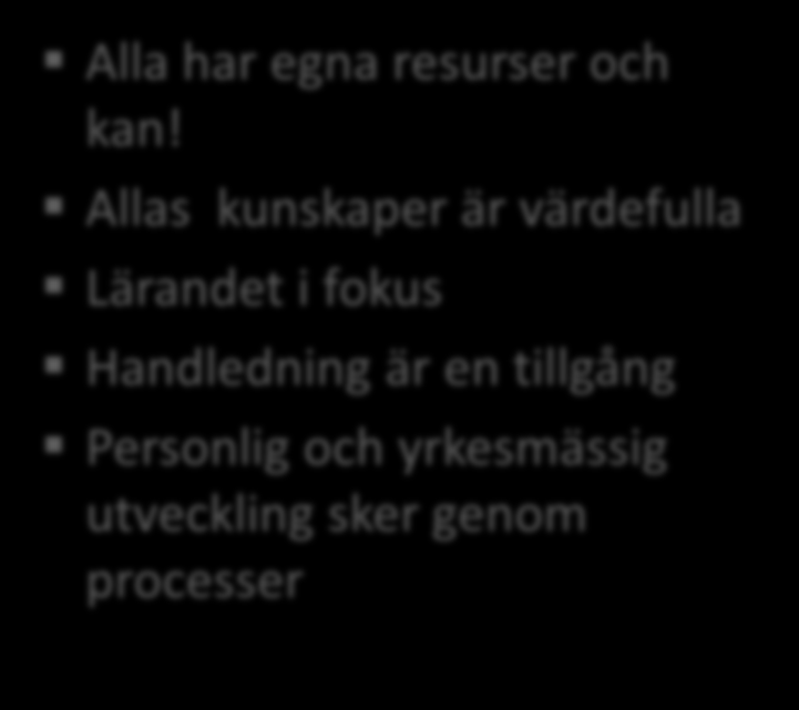 Bas i en mindre grupp - teamwork Teman, fall, projekt och eget kunskapssökande