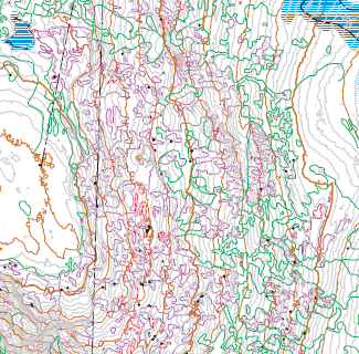 fotogrammetriska karteringen och ArcMaphar använts för att skapa shapefilersom