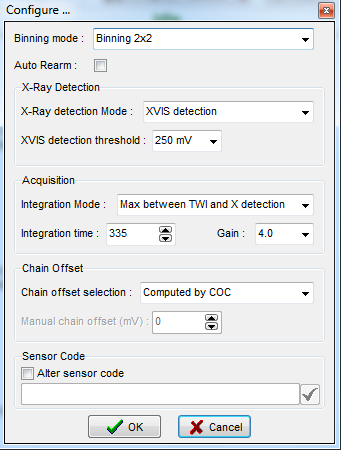 Bocka i rutan Alter sensor code och skriv in sensorkoden (Kontakta Unident Support för att få en sensorkod).