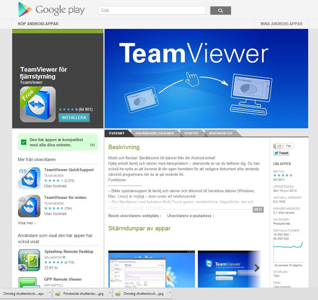2När du kör Teamviewer för första gången måste du skapa ett lösenord för programmet. Programmet visar dig hur du ska göra.