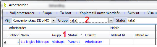 Arbetsorder Allmänt Modulen arbetsorder finns i versionerna ProXtra och Advicer av Näsgård Management. Arbetsorder kan skrivas ut i pappersformat eller öppnas via Näsgård MOBILE.