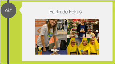 35 Marknadsaktiviteter 2014 Under 2014 kommer det stora påverkansområdet att vara bananer. Målet är att varannan banan som säljs i Sverige i slutet av 2014 ska vara Fairtrade-märkt.