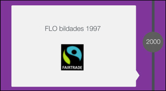 9 Olika certifieringsmärken Efter några år spred sig märkningskonceptet vidare och fler nationella Fairtrade-organisationer skapades, till exempel tyska Transfair och engelska Fairtrade Foundation.