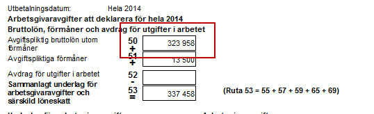 Under menyn Visa - Ackumulatorvärden tar du fram uppgift på det totala ackumulatorvärdet för alla anställda med värde i ackumulator 101 Avdragen skatt.