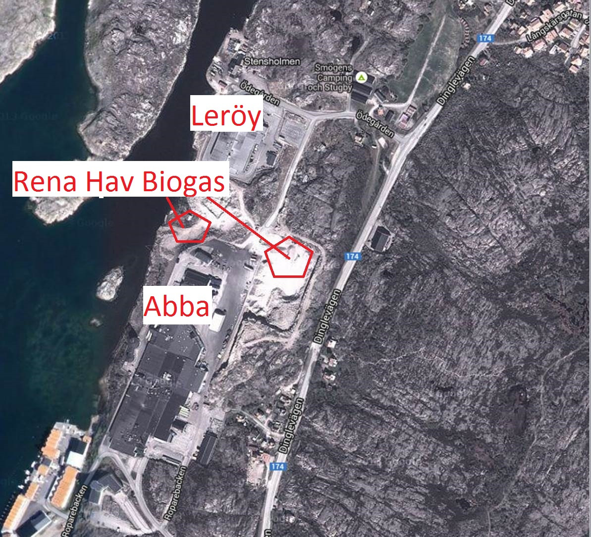 Sida 24 (49) Figur 10. Anläggningarna sedda från väster Figur 11. Anläggningarna sedda från luften 4.3.
