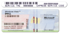 Vad är det du letar efter? Service Tag (servicenummer) och Express Service Code (expresskod) Licensetikett för Microsoft Windows Här hittar du det Servicenummer och licens för Microsoft Windows OBS!