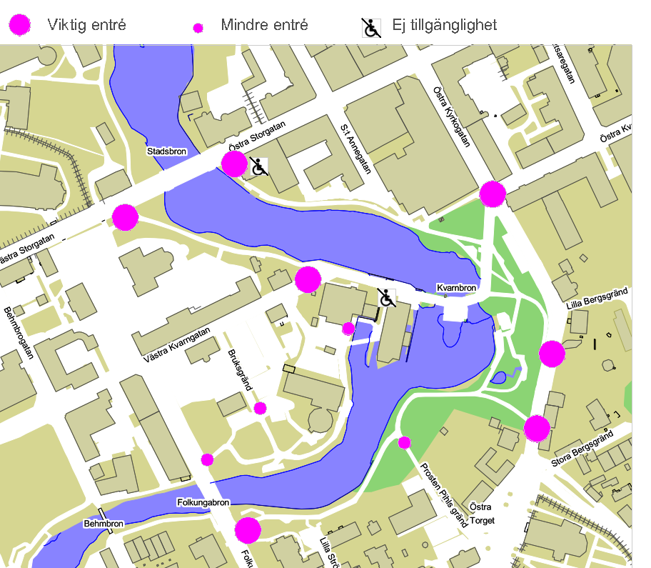 Dnr SHB 13/136 15/38 Etapp 3 Folkungabron-Kvarnbron-Stadsbron Förutsättningar Läge Årummet avgränsas av Folkungabron i söder och av Stadsbron i norr.