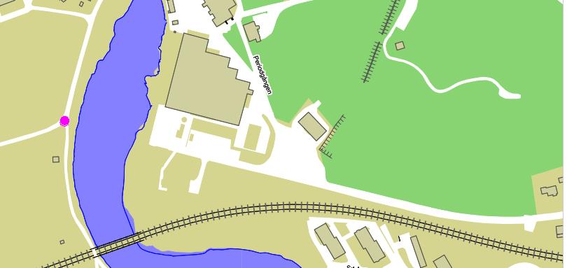 Dnr SHB 13/136 27/38 Etapp 6 Folkungavallen-Perioden-Hållet Förutsättningar Läge Årummet avgränsas av den korsande järnvägsbron i söder