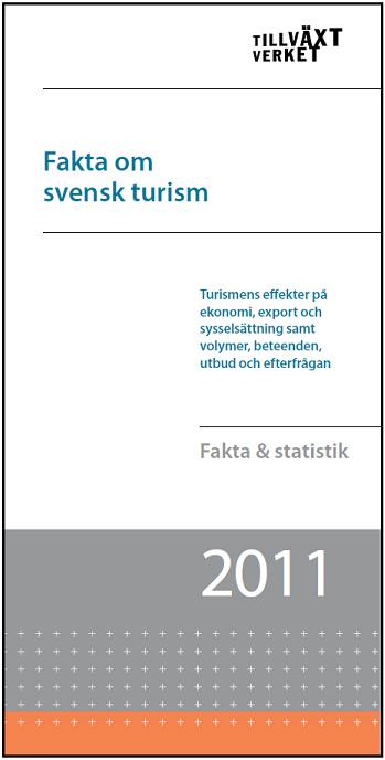 Tillväxtverket sprider kunskap om turismens utveckling Tillväxtverket är ansvarig myndighet för turism och besöksnäringsfrågor och utvecklar näringspolitiska insatser för främjande av