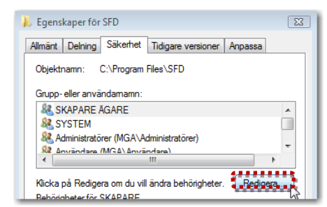 3. Välj fliken Säkerhet 4.