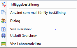 o Starta med att skriva korrekta namnet på analysen. Alla analyser som passar angivet sökkriterie visas i en lista under sökfältet. Ex. sök S-ALAT, börja skriv s-al.