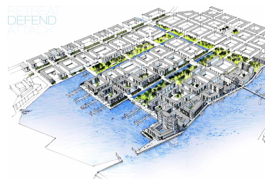 Anpassning till förändrat klimat Samarbetsprojekt för att studera hur olika åtgärder påverkar varandra, tex ökad mängd urban vegetation.