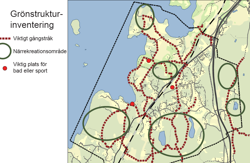 11 (30) 2.2.3 Gång- och cykeltrafik Ett välfungerande GC-nät är bra både ur miljö- och hälsosynpunkt. Gång- och cykeltrafiken leds i huvudsak i blandtrafik i Västra Bodarna.