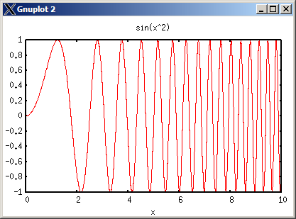 4 Plottning i flera plotfönster Då man kör Octave i en X-terminal kan man genom att använda kommandot figure plotta i flera olika fönster samtidigt. Exempel 3. Då vi ger kommandona x = :.